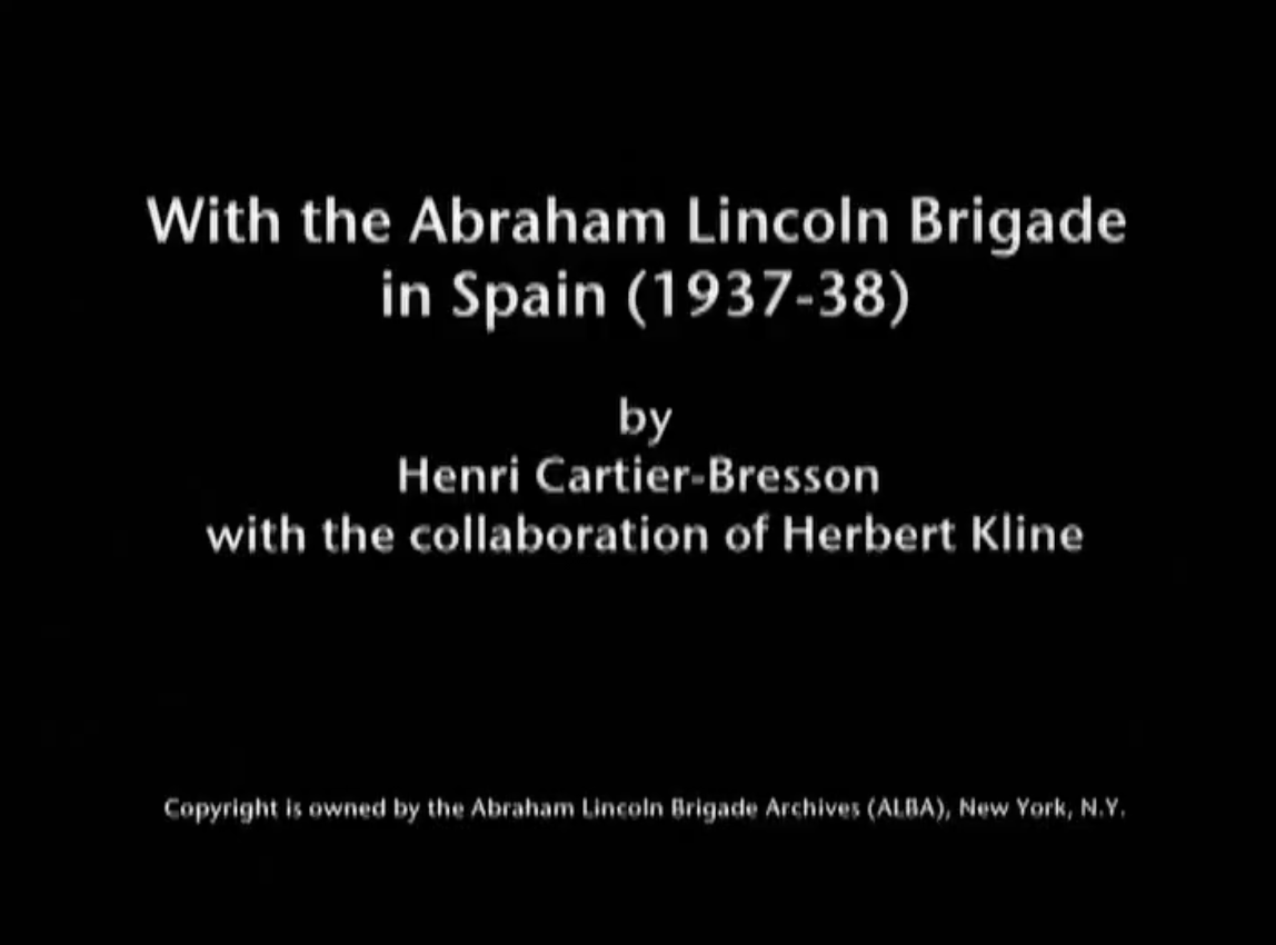With the Abraham Lincoln Brigade in Spain