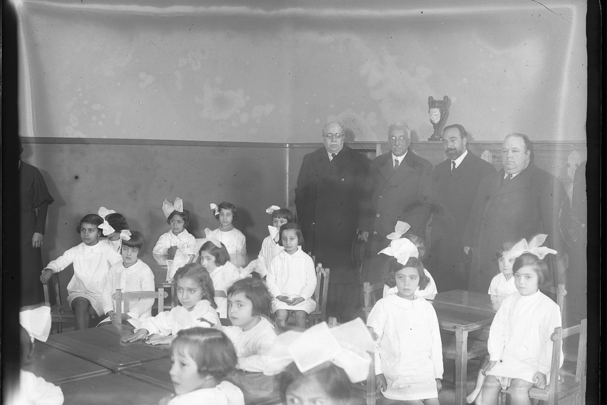 Niceto Alcalá Zamora, President of the Republic, seen at the Inauguration of the Normal School for Teachers, on the 2nd Anniversary of the Republic